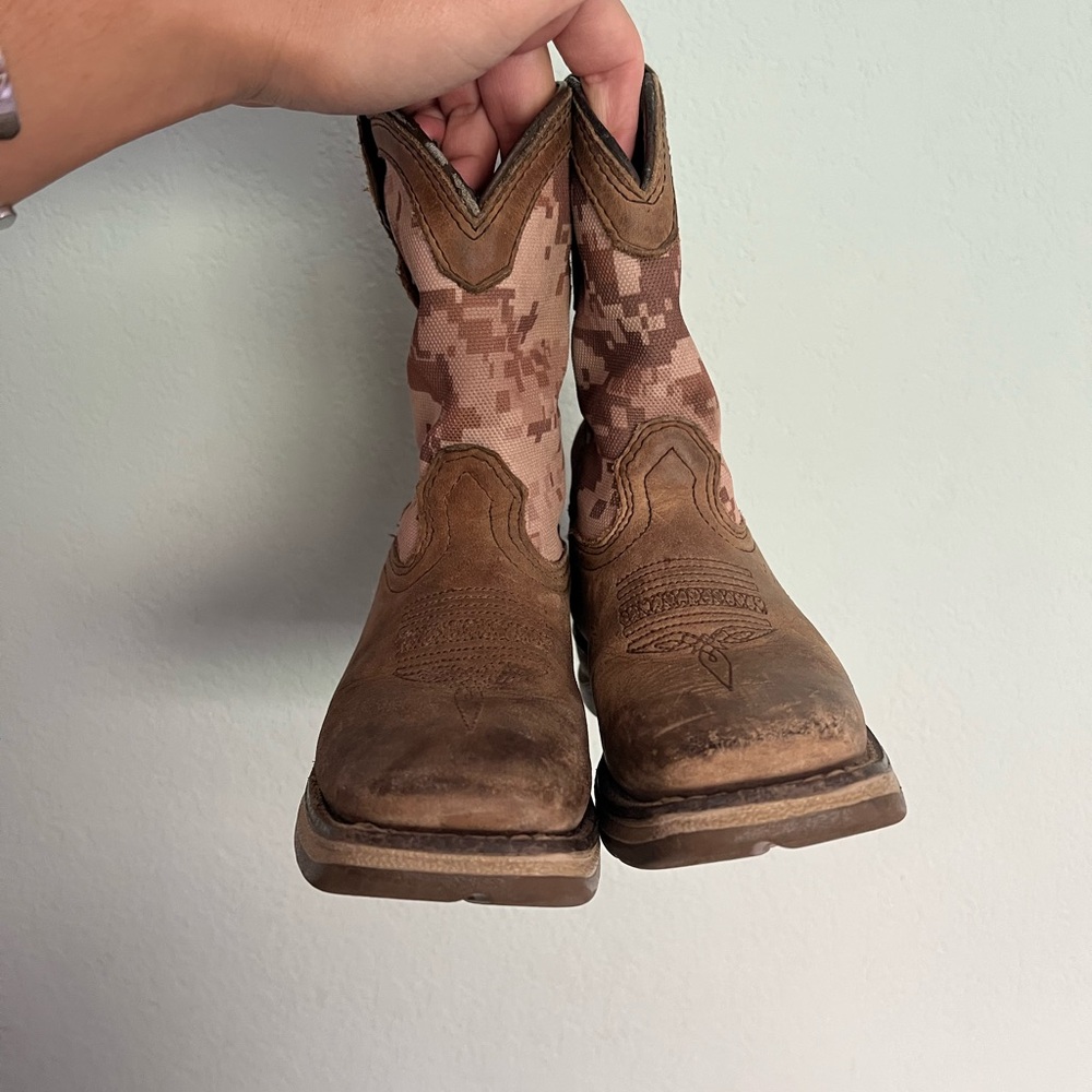 Toddler Brown and Tan Cowboy Boots